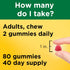 Omega-3, Gummies 80 Gummy 40 Nature Made Multivitamin + Multivitamin for Women and Men, Daily Nutritional Support