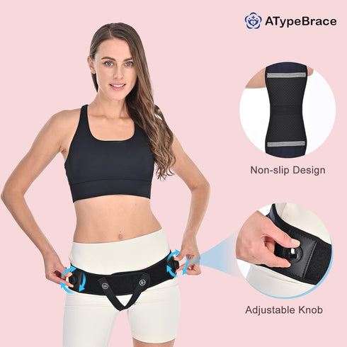 Pelvic Support Belt for Pregnancy and Postpartum, with two Groin Straps that Provide Vulvar Varicosities Support
