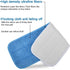 Microfiber Replacement Mop Pad - 18" x 6" Wet & Dry Cleaning Refills, Reusable Floor Mop Pads (6 Pack)