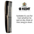 Kent R7TG Graphite Double Tooth Hair Pocket Comb, Small Fine/Wide Tooth Comb for Men, Women, and Kids