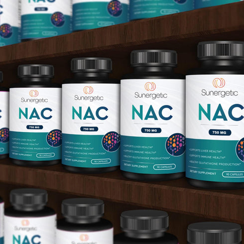 Premium NAC Supplement N-acetyl Cysteine, 750mg per Capsule, 90 Capsules, Supports Liver, Detox, Immune Health
