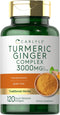 Carlyle Turmeric Curcumin Complex Supplement 3000 mg | 120 Softgel Capsules | Non-GMO, Gluten Free, Ginger