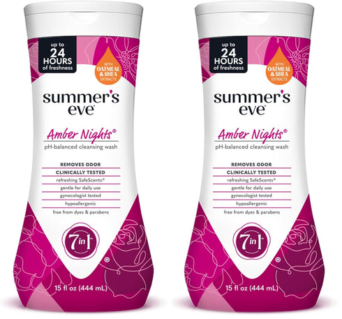 Summer's Eve Amber Nights with Oat and Shea Extracts, Daily Refreshing All