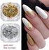 Holographic Nail Foil Glitter Flakes, 3D Sparkly Aluminum Foil Flake for Acrylic Nails Design (4 Boxes)