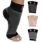 Modetro Ankle Compression Socks, 1 Pair, Dotted Black for Ankle Support & Foot Discomfort Relief