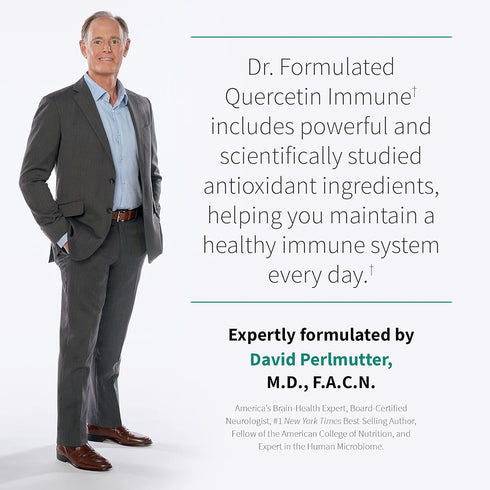 Garden of Life Quercetin Once Daily - 30 Tablets, Immune System Support with Vitamin C, D & Probiotics