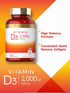 Carlyle Vitamin D3 2000IU Softgels, 400 Count, Non-GMO, Gluten Free Formula, 50 mcg, Vitamin D Supplement