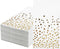 Pack of 120 Gold Foil Guest Napkins White and Golden Polka Dots