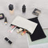 12 Pieces White Cotton Canvas Makeup Bag, Multipurpose Cosmetic Pouch with Zipper, Travel Toiletry Bag (White, M)
