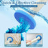 Disposable Toilet Bowl Brush Set, Toilet Cleaner Wand with Long Handle, Wall Mounted Cleaning System for Bathroom (1