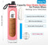 Glass Shaker Bottle, 34oz/1L BPA-Free Blender with 304SS Ball and Cleaning Brush for Protein Mixes