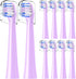 Replacement Toothbrush Heads, 10 Count Compatible with Colgate Hum Connected Smart Battery Electric Toothbrush, Purple