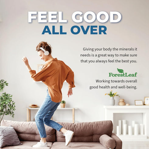 ForestLeaf Magnesium Complex 500mg Capsules - Magnesium Supplement for Sleep & Constipation - 120 Ct for Women