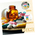 HAKIDZEL Portable Weekly Medicine Organizer Box Compact Pill Case with Compartments Travel-Friendly Plastic Holder