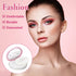 2 Pcs Refillable Loose Powder Container with Puff, 0.17/0.7 oz Portable Makeup Powder Case with Mirror and Sifter