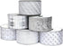 Christmas Ribbon Wired, 6 Rolls 2.5 Inch 36 Yard Silver Sheer Glitter Organza Wired Edge Ribbons for Christmas Tree, Gift Wrapping, Assortment Ribbon for Crafts, DIY, Christmas Tree Ribbon by OLYPHAN