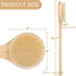 OWIIZI Back Scrubber Brush for Shower - Large Area Deep Cleanse Bath Brushes with Bamboo Long Handle