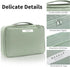 Queboom Travel Makeup Bag, Cosmetic Bag Toiletry Bag for Women and Men (Green-3pcs)