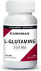L-Glutamine 250 mg - Hypoallergenic Amino Acid | 250 Vegetarian Capsules | Gluten and Casein Free