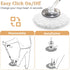 NICEMOVIC 5 Pack Spin Mop Replacement Head for 360° Spin Mop System, Microfiber Refills, Standard Universal Size