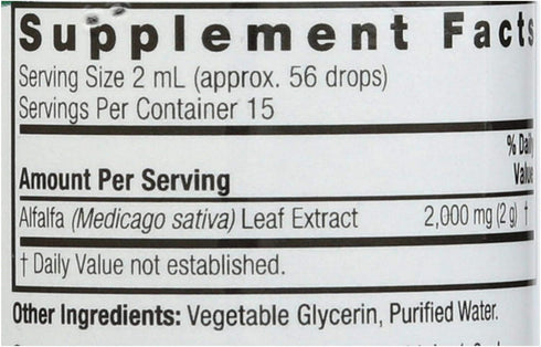 Nature's Answer Alcohol-Free Alfalfa Herb Extract, 1-Fluid Ounce, Supports Immune System