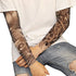 Tvoip Fake Temporary Tattoo Sleeves - Unisex Dark Set, Pack of 6 for Men and Women