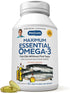 ANDREW LESSMAN Maximum Essential Omega-3 Orange - 60 Softgels, Ultra-Pure, High Potency Omega-3 Oils