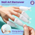 HNYYZL Gel Nail Polish Remover Tools Kit with 100ml Remover Bottle, Plastic Nail Clips, Lint Free Wipes, Nail Brush