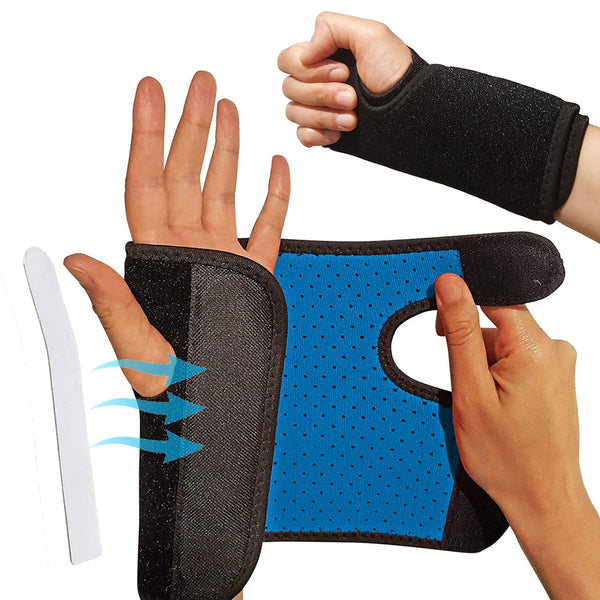 RiptGear Adjustable Carpal Tunnel Wrist Brace Support for Women and Men - Right Hand Compression Splint