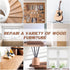 Furniture Markers Touch Up, 18 Colors Wood Markers Repair Kit with Wood Polish Wax for Scratches