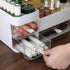 Large Capacity Makeup Organizer for Vanity, Plastic White Countertop Storage with Clear 3 Drawers for Brushes and