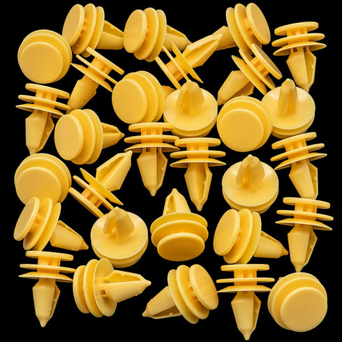 Rexka 30pcs Rear Door Trim Fastener Retainer Clips Pin 6507686AA Compatible with Jeep Chrysler Commander, Grand Cherokee, Pacifica
