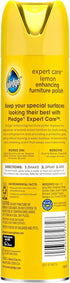 Pledge Expert Care Wood Polish Spray, 9.7 oz, Shines and Protects, Removes Fingerprints, Lemon, Pack of 3