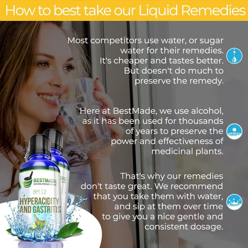 Hyperacidity and Gastritis Relief Liquid Herbal Remedy, 30 mL