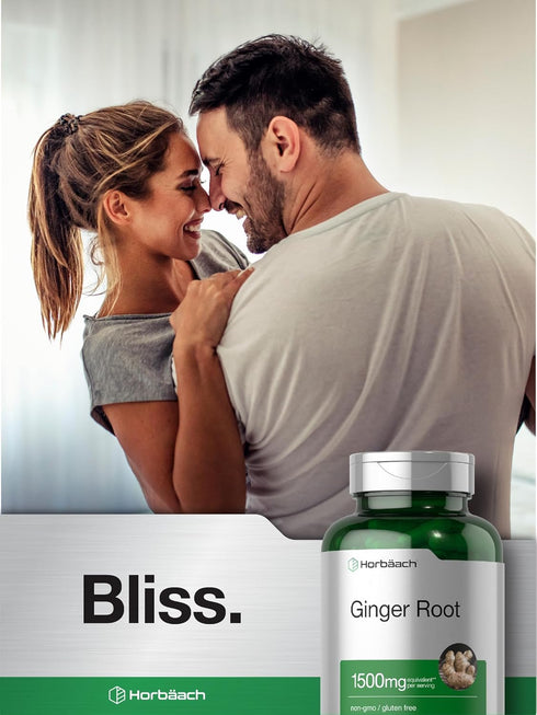 Horbaach Ginger Root Extract Capsules 1500 mg | 150 Pills | Non-GMO, Gluten Free