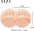 Metatarsa Foot Pads Reusable Soft Ball of Foot Cushions Forefoot Pads for Women Prevention Pain Relief Honeycomb Fabric Foot Pads (2 Pairs Gray /1 Pair Beige)
