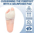 Metatarsal Pads with Gel Pad, Foot Pads for Ball Pain Relief, Morton's Neuroma, Metatarsalgia Support