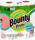 Bounty Paper Towels, Prints - 2 pk