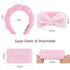 VELSCRUN 6 Pack Spa Headband, Makeup Headband, Face Wash Headband, Pink Sponge Hair Band for Women
