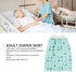 Wearable Incontinence Bed Pads Washable,Adult Diaper Skirt,Wearable Incontinence Mat,Washable Cotton Cloth Reusable