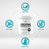 Creatine Monohydrate Powder 600 Grams, Unflavored Pure Micronized Creatine Powder, 5000mg Per Serving, Vegan