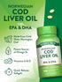 Nature's Truth Norwegian Cod Liver Oil | 100 Softgels with EPA & DHA | Non-GMO, Gluten Free Supplement