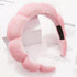 Ayesha Spa Headband for Women, Sponge Headband for Washing Face, Soft Hairband for Skincare Makeup (Pink)