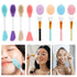 Silicone Facial Mask Applicator, 4 Pcs Face Scrubber & Brush, 2 in 1 Face Mask Applicator Set