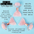 THIS HIPPIE GIRL Gua Sha Glow Roller - Rose Quartz Facial Roller Massager for Face and Eye, Sculpting Tool
