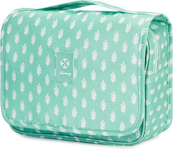 Narwey Hanging Travel Toiletry Bag - Waterproof Cosmetic Organizer for Women and Girls