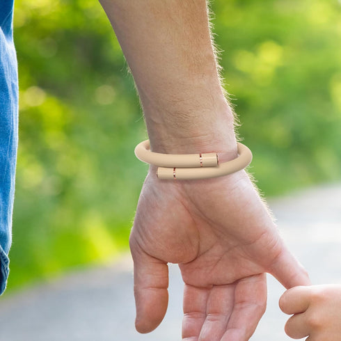 Mosquito Bracelets, DEET Free Insect & Pest Bands for Adults and Kids, Outdoor Wristbands with 10 Replacement Cores,