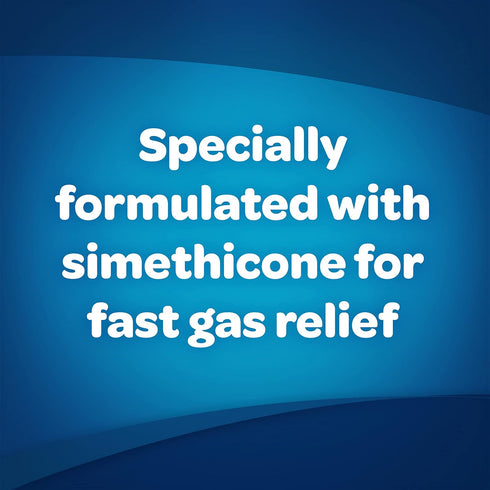 Gas-X Extra Strength Chewable Gas Relief Tablets, Simethicone 125 mg, Peppermint Creme, 18 Count