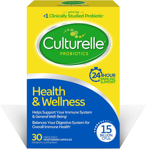 Culturelle Health & Wellness Daily Probiotic - 30 Count, 15 Billion CFUs for Immune Support, Non-GMO, for Men & Women