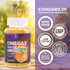 Omega 3 Gummies for Adults, Omega-3 Fish Oil for Heart Support, 60 Gummies